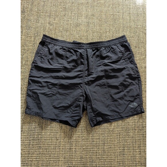 The North Face Adventure Shorts Mens XXL Black FlashDry Nylon Pull On Active - Picture 1 of 4